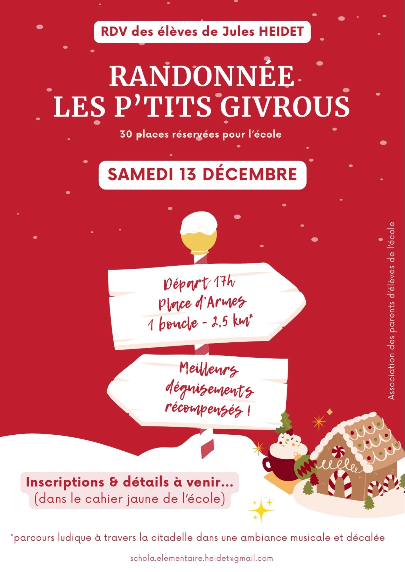 Affiche RDV Rando P'tits Givrous du 13/12